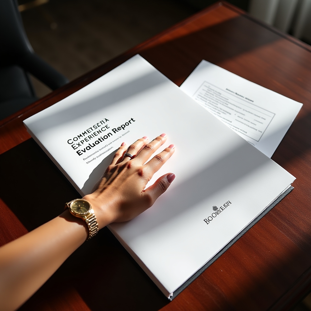 Final evaluation report being reviewed