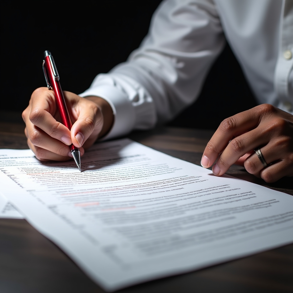 Analyst reviewing mystery shopping evaluation report